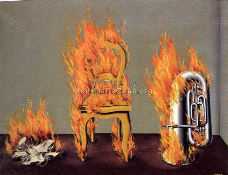 攀爬的火 - 雷内·马格里特